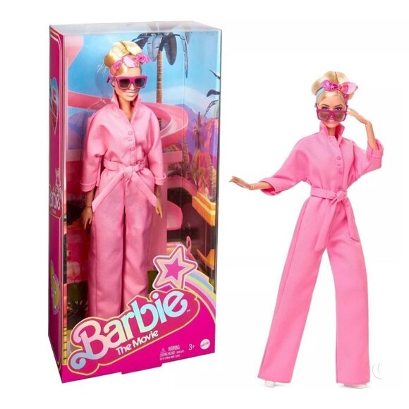 Mattel Barbie The Movie Collectible Doll Margot Robbie Pink Power Jumpsuit